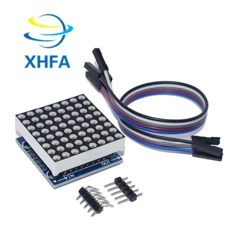 Модуль точечной матрицы XHFA ROBOT MAX7219 10 шт./лот модуль дисплея микроконтроллера (lan) |
