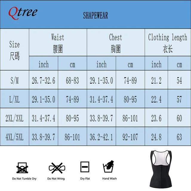 Qtree Women Sweat Sauna Suits Compression Body Shaper Belly Trimmer Vest Waist Trainer Corset Slimming Zipper Jacket Workout Top 2