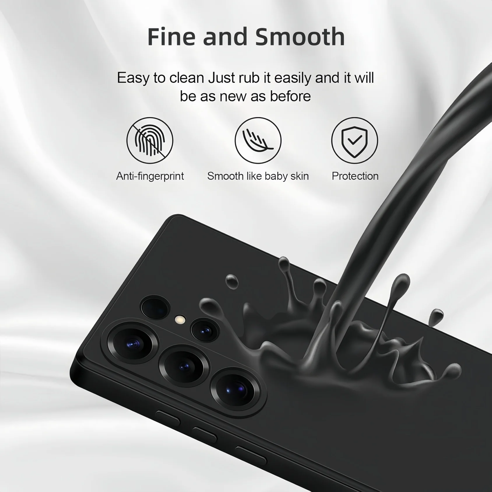 Noble Fashion Shockproof Protective Liquid Silicone Case