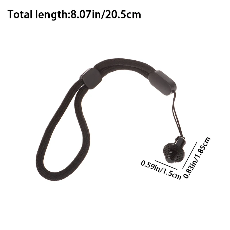 1/4 Inch Handle Camera Screw 1/4" D Ring Adapter With Adjustable Hand Wristband Lanyard Strap Sling For Tripod Photo Studio