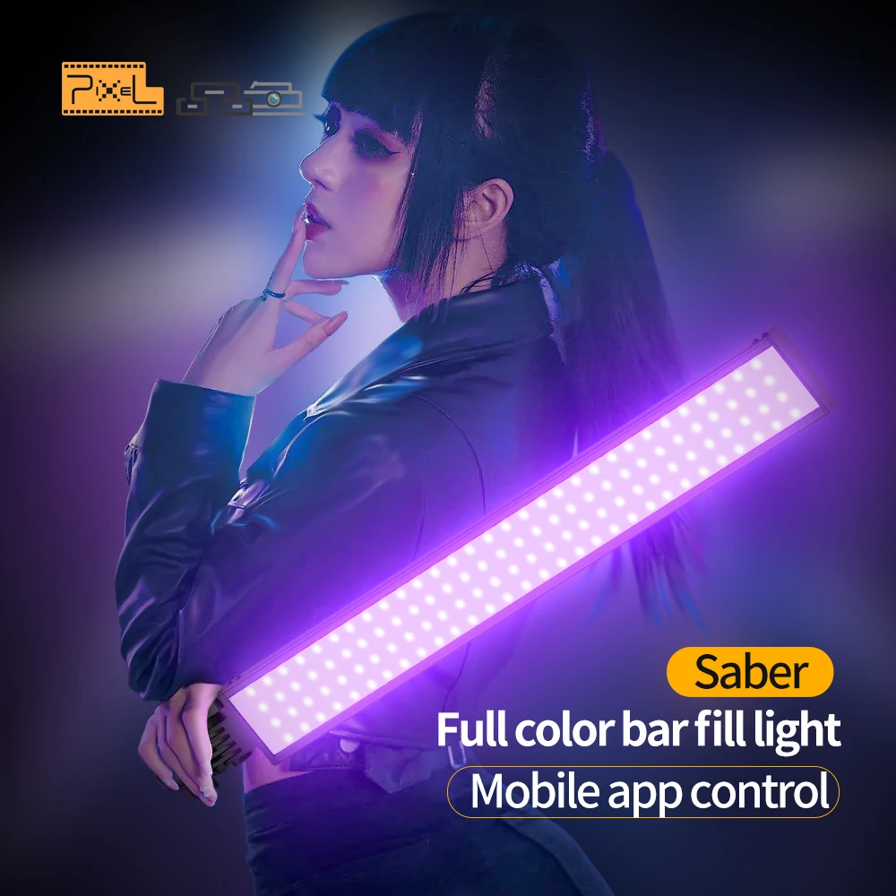 

Pixel RGB Led Stick Handhold Video Shooting Wand Full Color Bar Fill Lighting With 2M Tripod