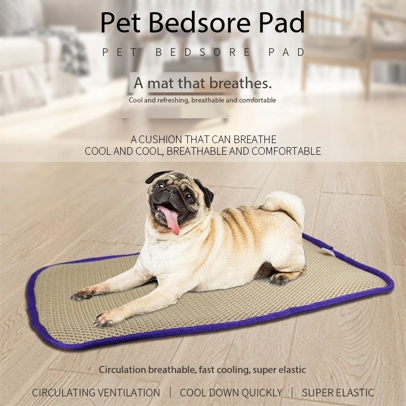 

Pet Cooling Mat For Dog Breathable Heat Sleeping Mats Good Elasticity Blanket Keep Cooling For Pets Machine Washable Crate Pad