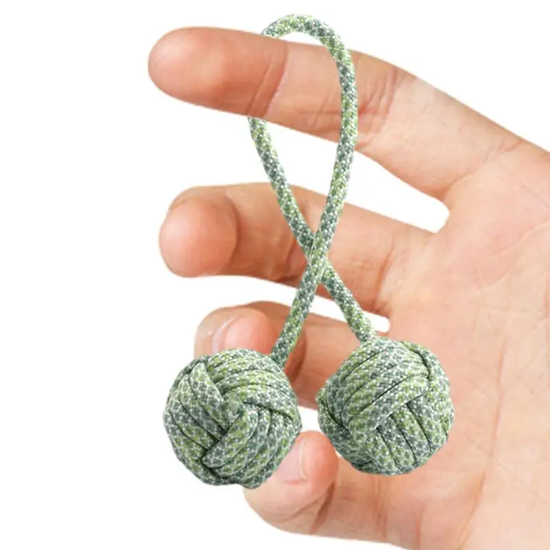 Casual Fidget Toy With Stainless Steel Solid Steel Ball Bundle Control Roll Game Umbrella Rope Woven Fidget Finger Toy For Relax