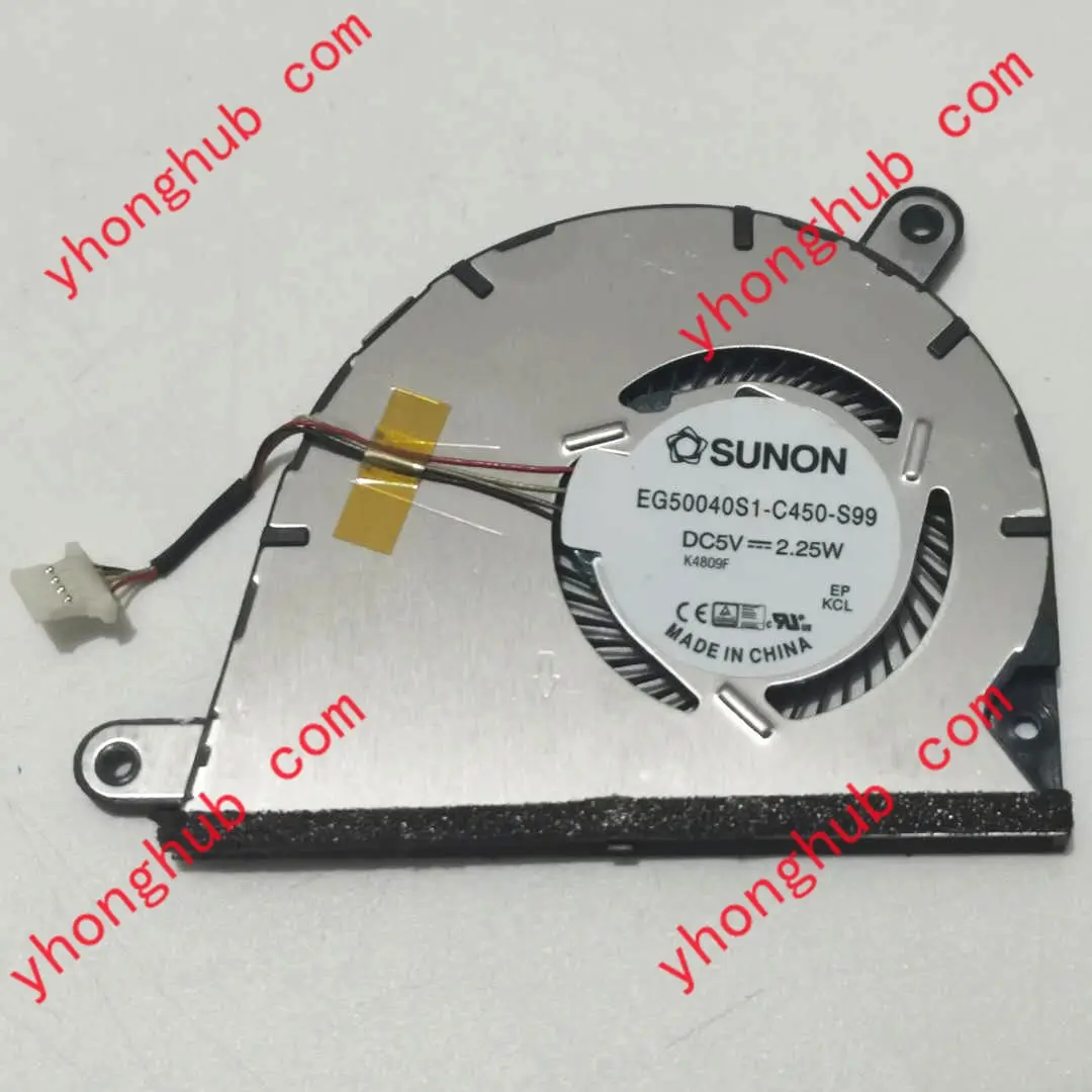 

4-проводной охлаждающий вентилятор Sunon Yoga 2 13 EG50040S1-C450-S99 UDQFLSR01 DC 5V 2,25 W
