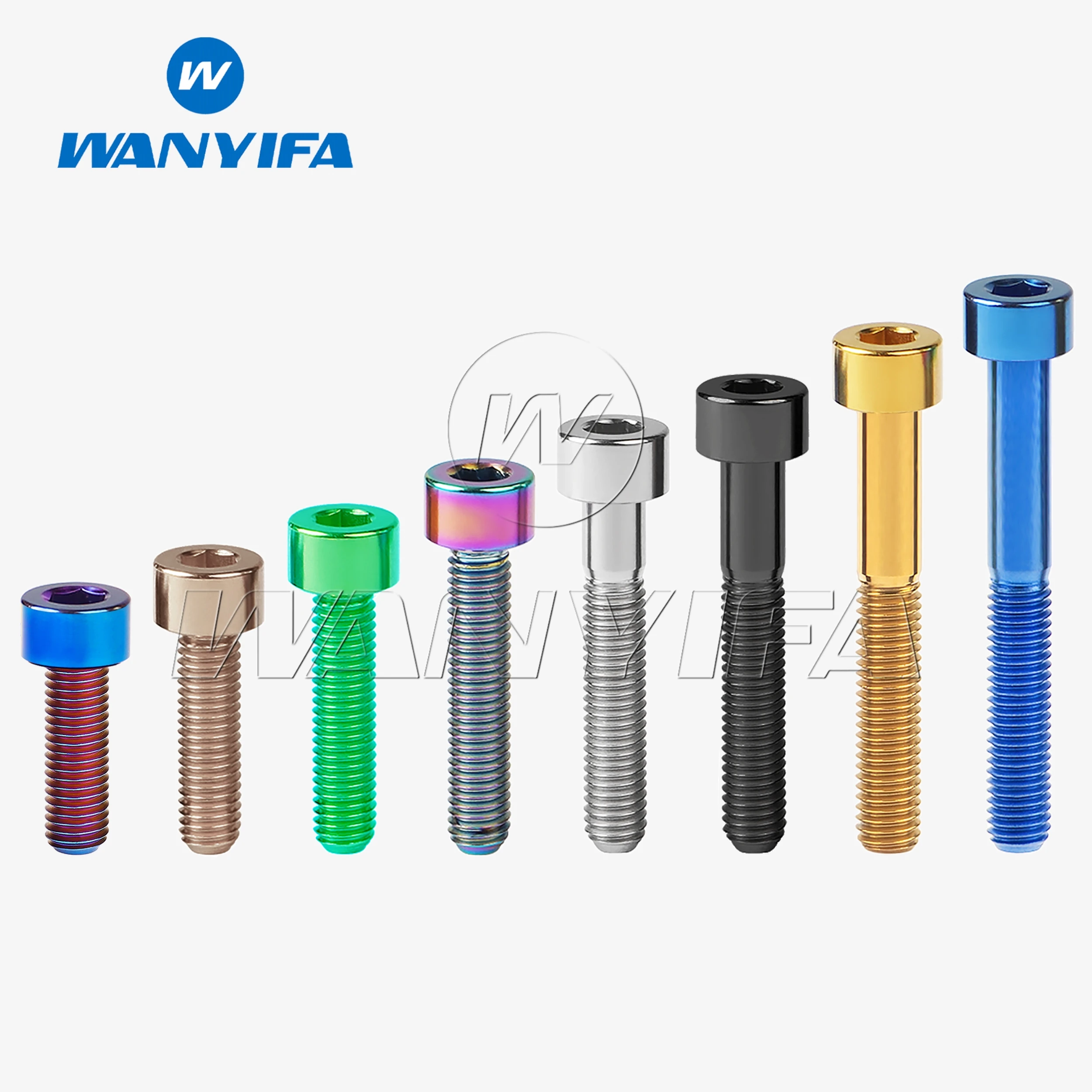Titanium Bolts M5 x 10 12 16 18 20 23 25 30 35 40 45 50 55 60mm For Bicycle Stem Seatpost