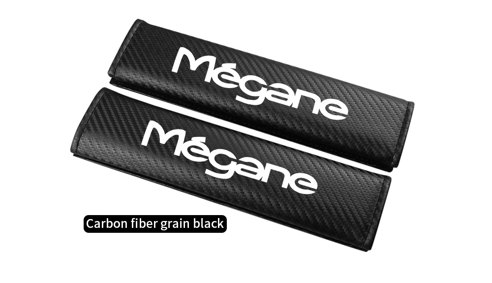 Auto Sicherheitsgurt Schulter Schutz Abdeckung Carbon Fiber Sicherheit Gürtel Schulter Abdeckung Polsterung Pad Für Renault MEGANE Auto Zubehör – Detail 9