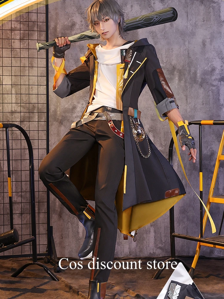 

Stock Trailblazer Cosplay Costume Game Honkai Star Rail Doujin Caelus Men Cos Clothes Comic-con Party Casual Suit Full Set New
