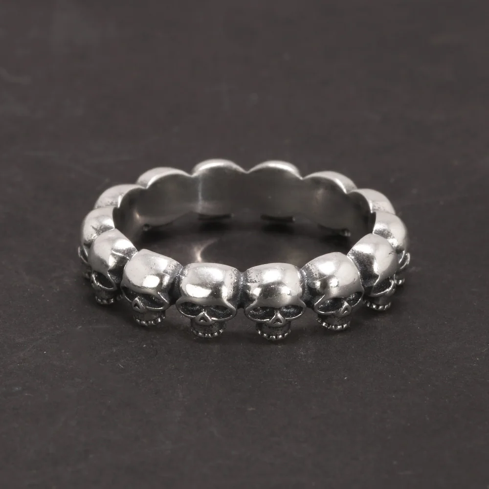 Couple Rings Skull Rings For Men and Women 925 Sterling Silver