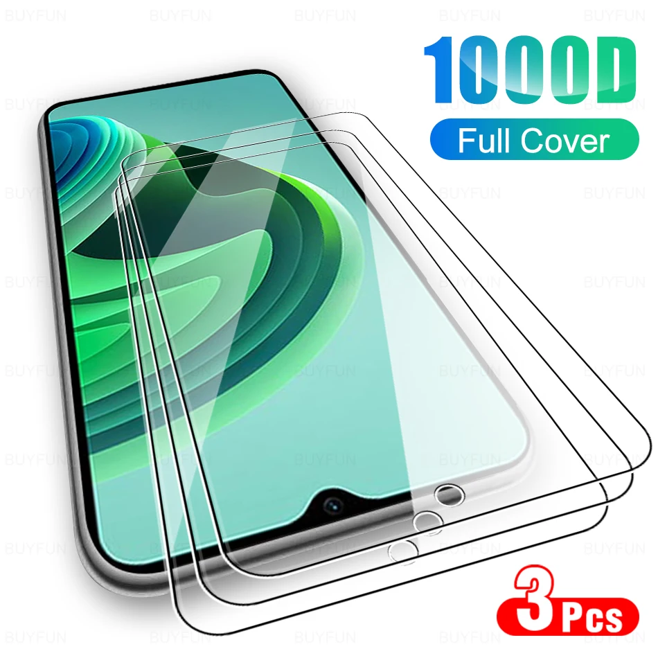 3PCS 1000D Tempered Glass For Xiaomi Redmi 10 5G 10x 4G global Screen