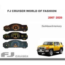 2007 sets 2020 conjuntos de calibre & painel traço para toyota fj cruiser painel memória display modificação acessórios
