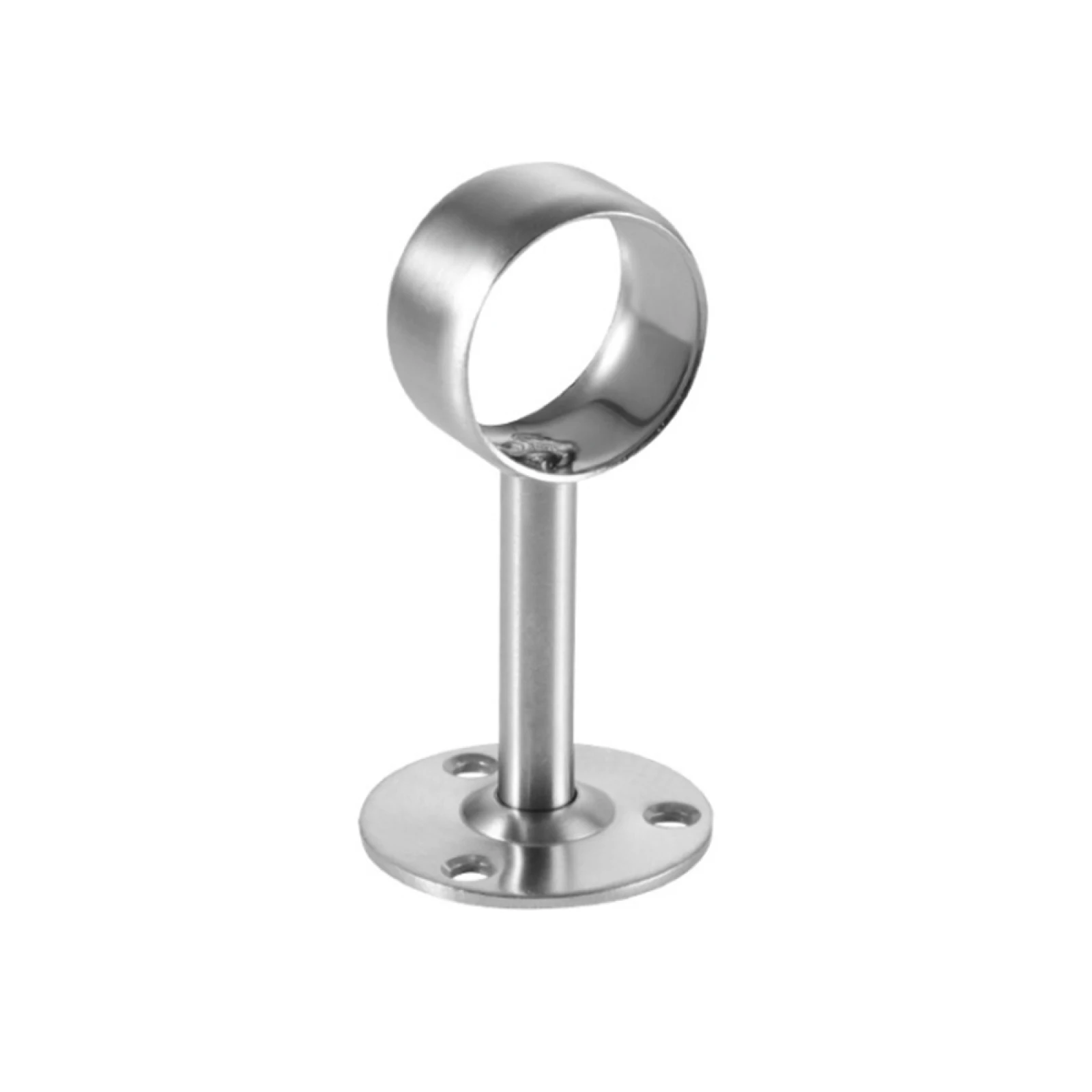 Stainless Steel Closet Rods Round Tube Pipe Support Brackets Flange Base Fixed Drying Hanger Wardrobe Accessories Furniture wardrobe bracket