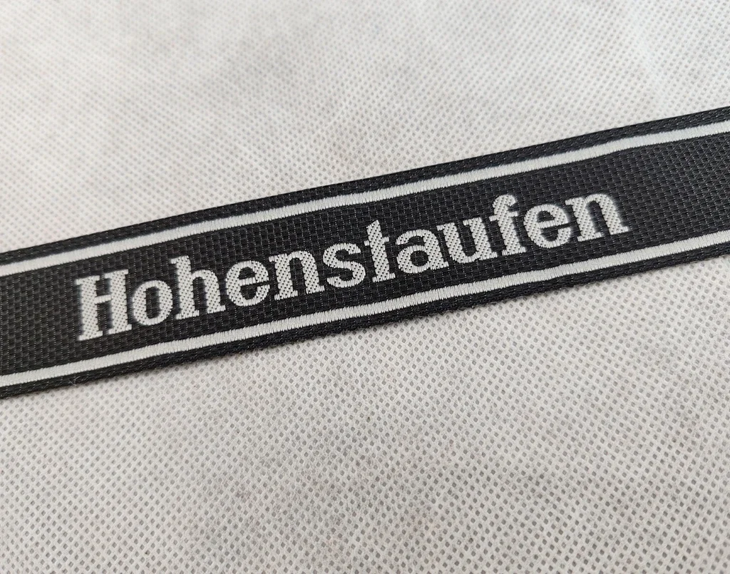 WWII GERMAN ELITE GUARD HOHENSTAUFEN PANZER DIVISION ENLISTED BEVO CUFF TITLE