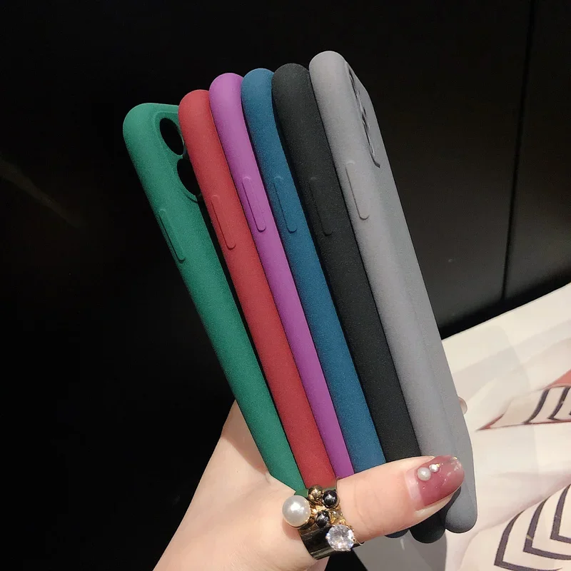 Sleek Shockproof Matte Silicone Phone Case