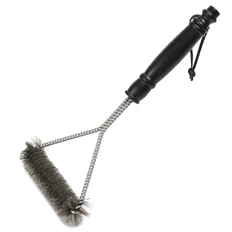 Barbecue Brush BBQ Grill Cleaning Brush Stainless Steel Wire Bristles Grill Cleaner BBQ with Handle Grilling Accessories