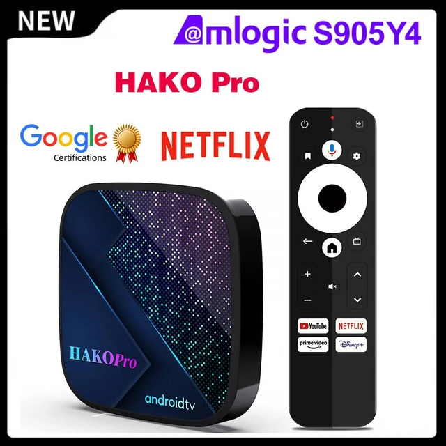 ATV TV Box Smart Streaming Amlogic S905Y4 Certified HD 4k Hako Plus Mini  Pro ATV For Android Tv Box