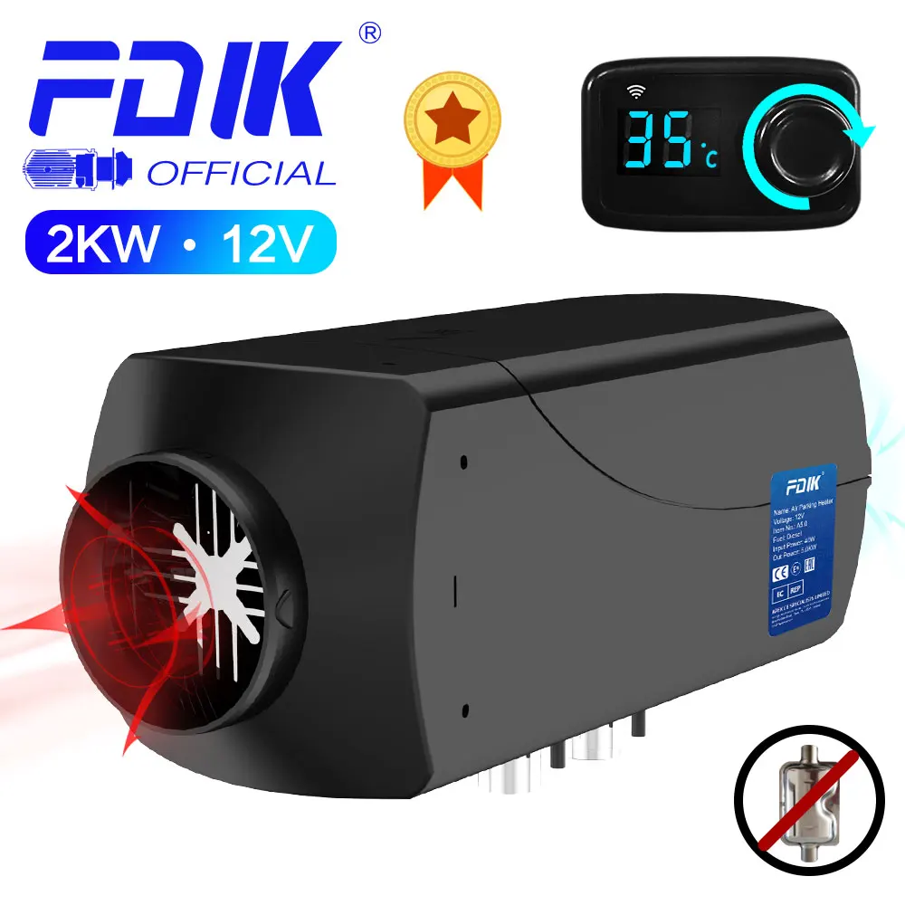 FDIK Auto Diesel Heizung 12V 24V Aluminium Shell 5KW Air