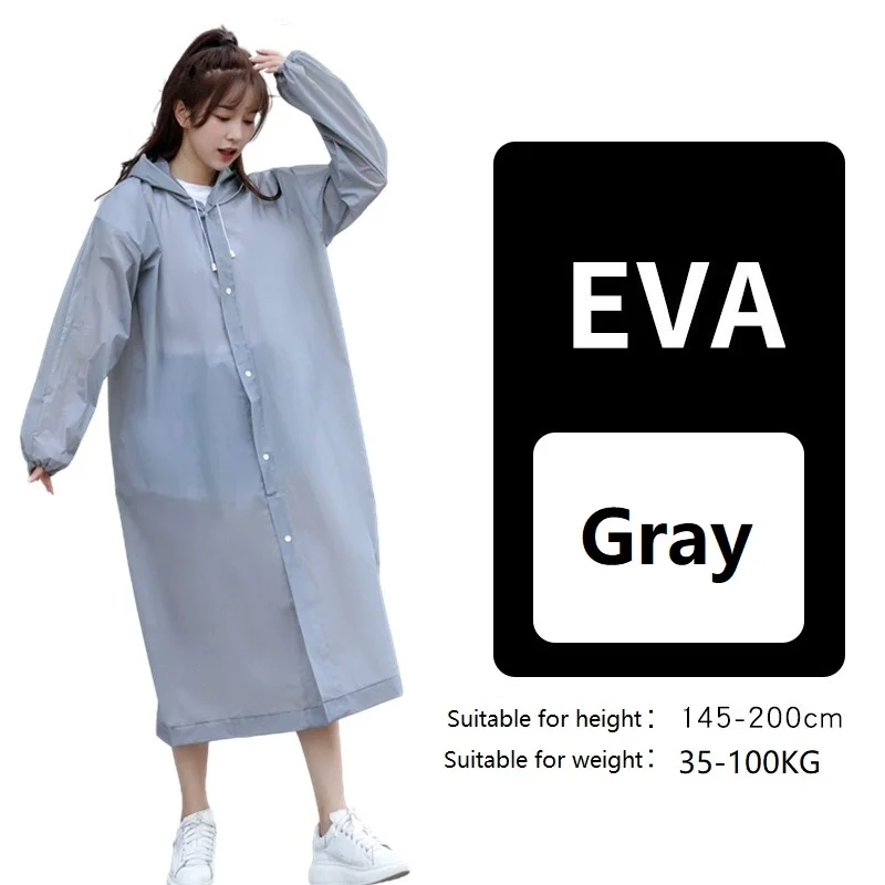 Women's Waterproof Foldable Rain Poncho with Layered Protection