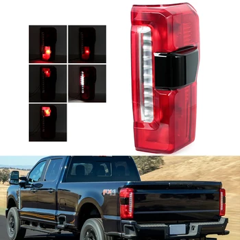 Fanale Posteriore per Ford F250 F350 2023 2024, Luce di Coda, Luce di Marcia, Retromarcia, Freno e Indicatore di Direzione con Foro per Sensore Angolo Cieco