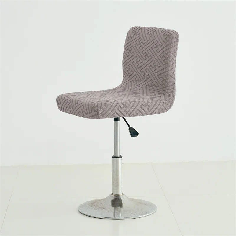 Stretch Bar Chair Cover Jacquard Bar Stool Seat Covers Slipcovers Short Back Small Size Hotel Banquet Dining Chair Case Home 3