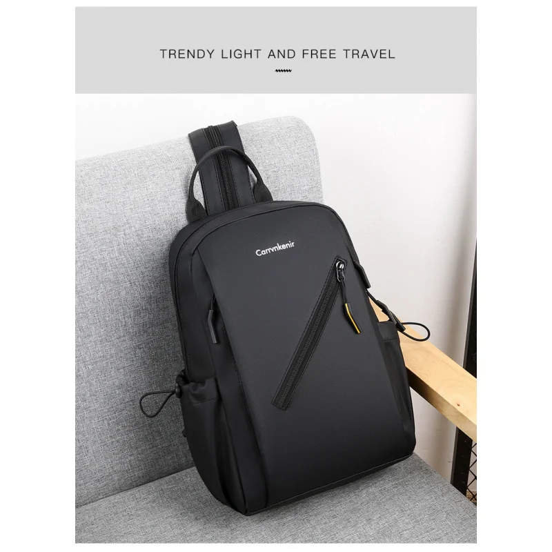 Men's New Style Chest Bag Urban Commuter Backpack Lightweight Travel Shoulder Bag for Daily Use