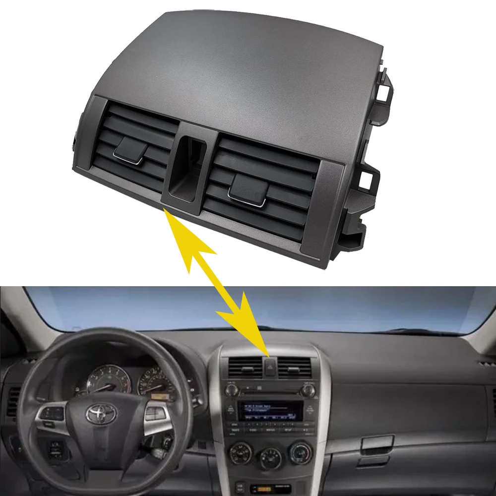 2 Din Radio Frame Dash Center A/c Air Vent Upper Bezel Trim Air Duct