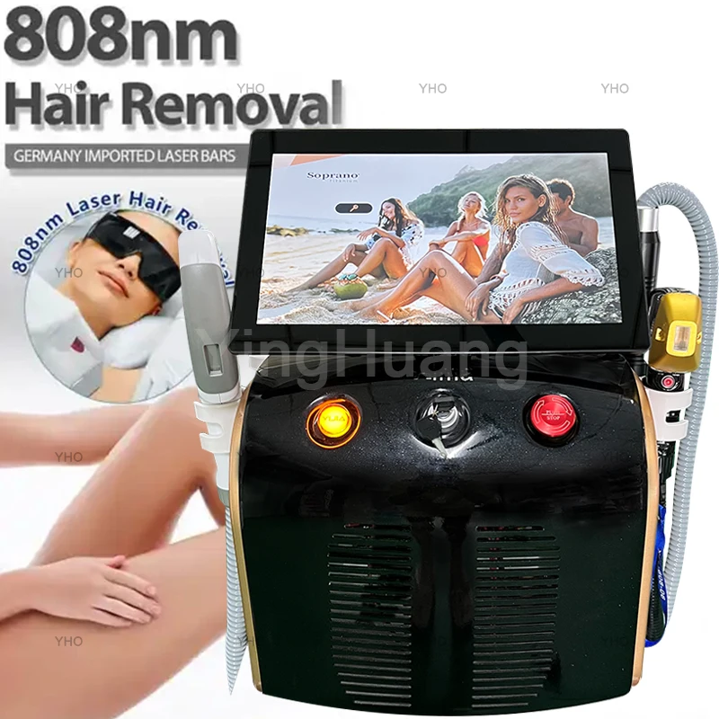 

Best-seller 4 In 1 Diode Laser Pico 808 Carbon Peeling RF Ipl Nd Yag Picosecond Laser Opt Hair Removal Tattoo Removal Machine