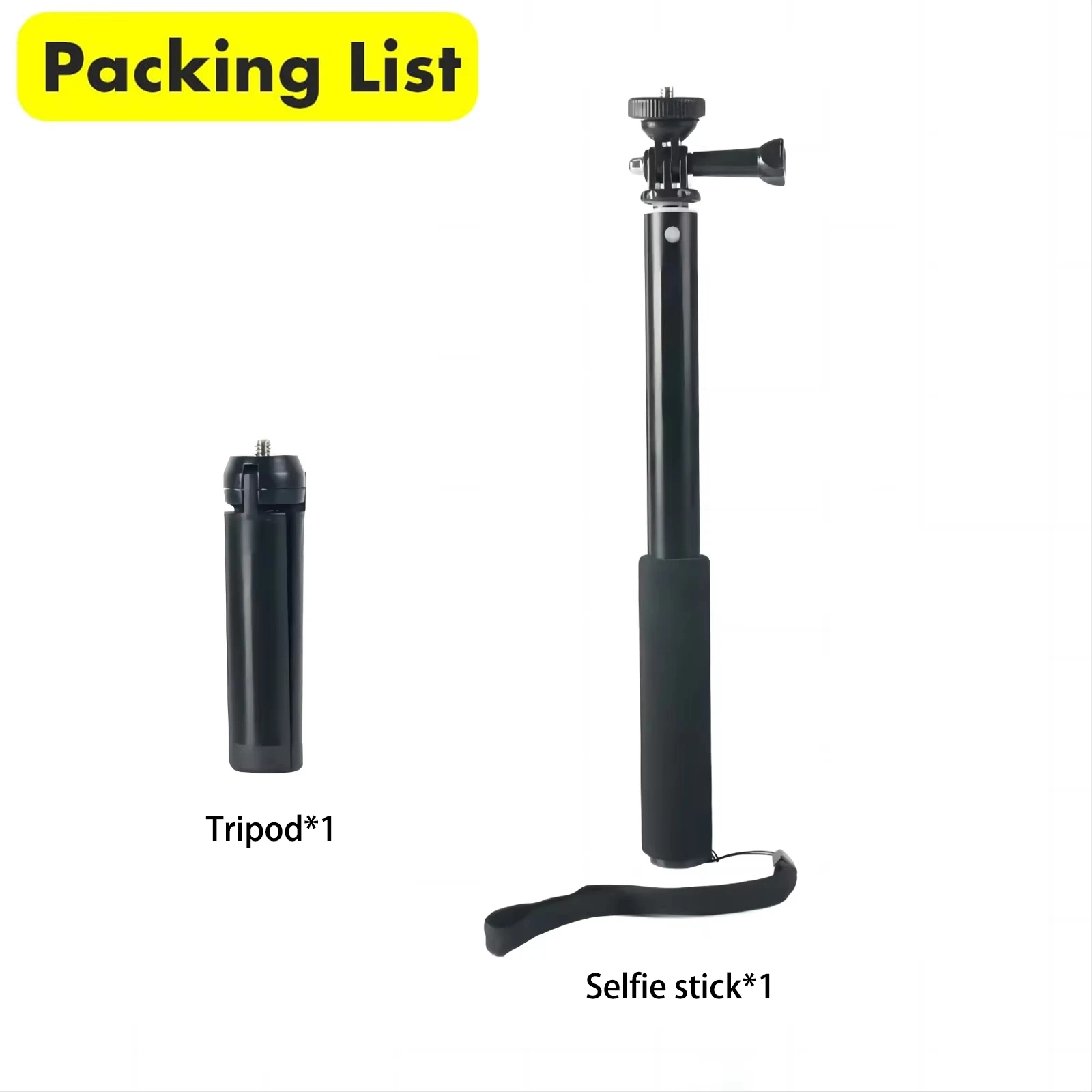 Extendable Vlog Tripod with Selfie Stick Functionality