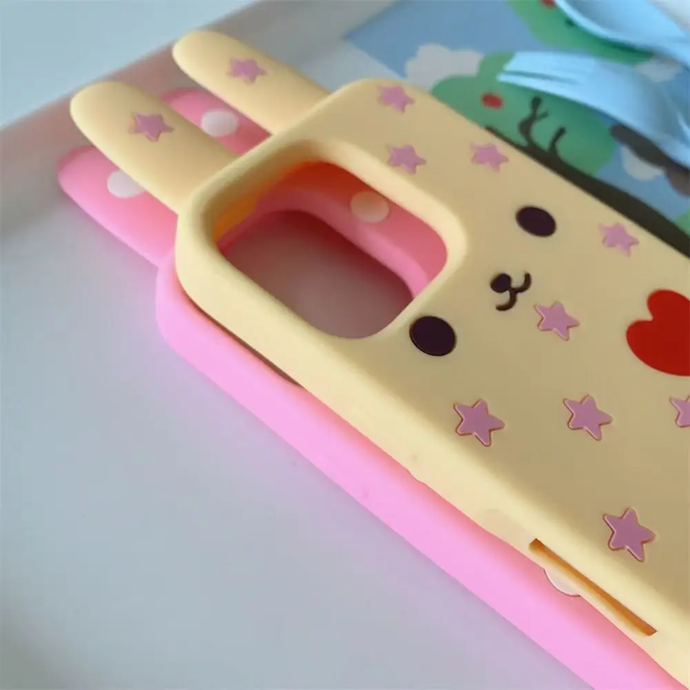 Love Heart Rabbit 3D Silicone Soft Phone Case