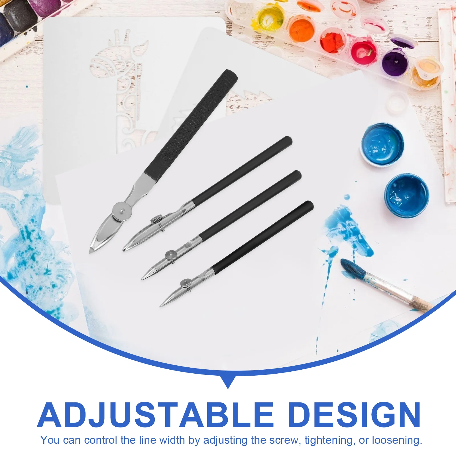 Architect Art Multi Function Pen Artists Ruling Pens Lines Masking Fluid Pen Adjustable Straight Lines Pens For Drawing Painting 3