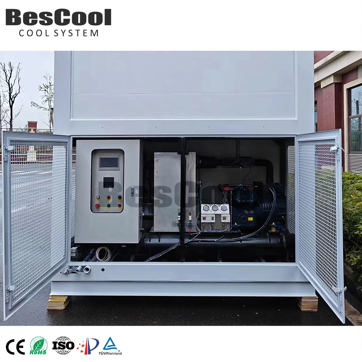 20-Foot Mobile Edible Ice Freezer Room Commercial Cold Room Equipment for Ice Block Reefer Container
