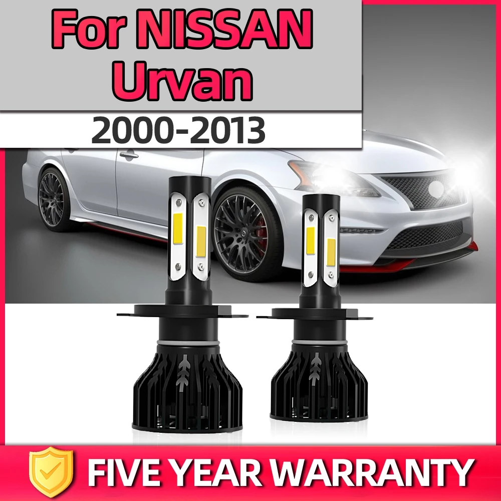 

TEENRAM Headlight Bulbs Combo High Low Bright CSP Chip Headlamp 6000K White Car Accsesories For NISSAN Urvan 2000-2013