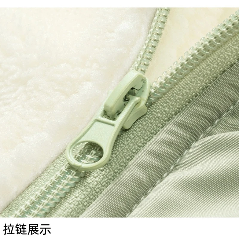 Autumn and Winter Fleece Sweater Stand Collar Lambswool Particle Casual Top Men's New Fashion Trendy Coat Couple Jacket