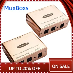 MuxBoxs 디지털 ADAT 광 신호-Rj45 변환기, 다중 마이크 오디오 증폭기, Lan 케이블 인코더 및 디코더