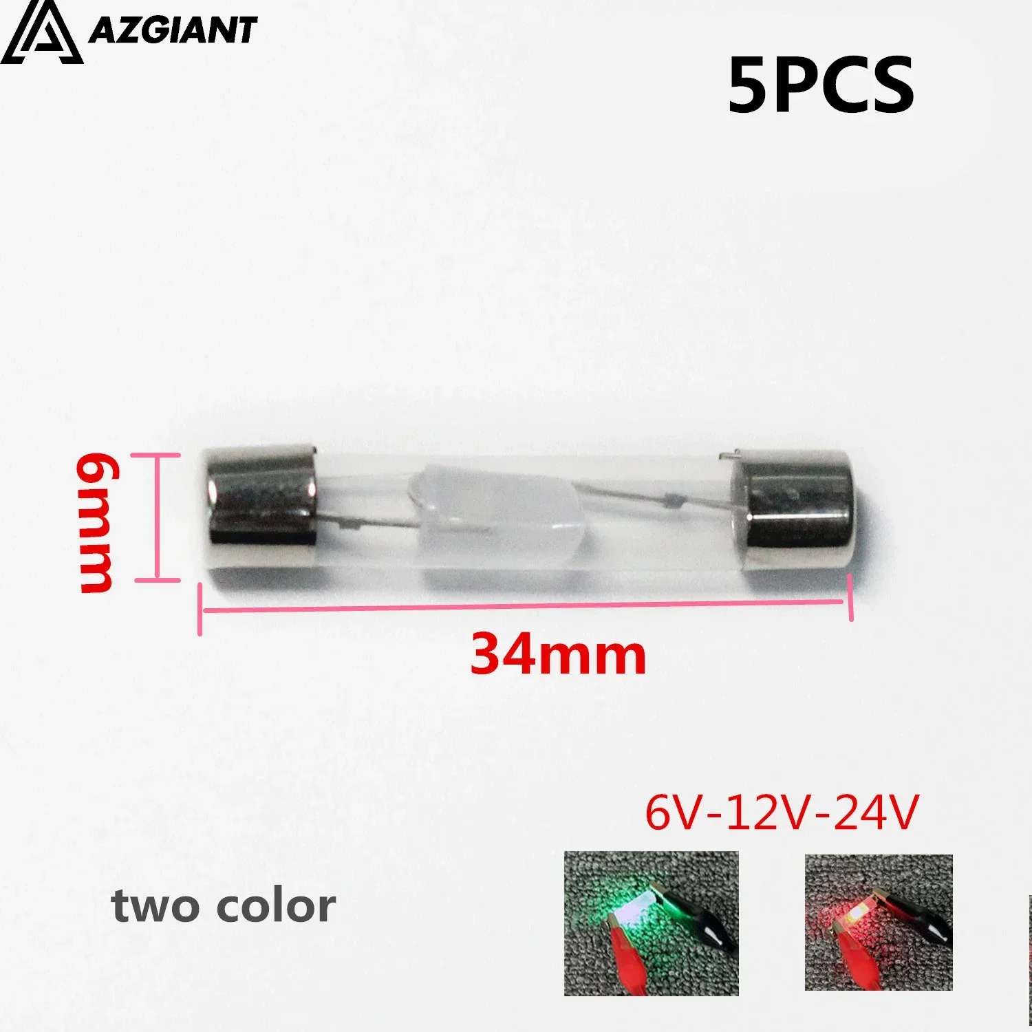 Car light tester circuit detector probe pen tester circuit tester voltage test pen 5pcs/lot 6*34mm 6.2*25.5mm bulb For Car Circuit DC Tester 6V 12V 24V Voltage Auto Vehicle Gauge Test Light Measuring Pen