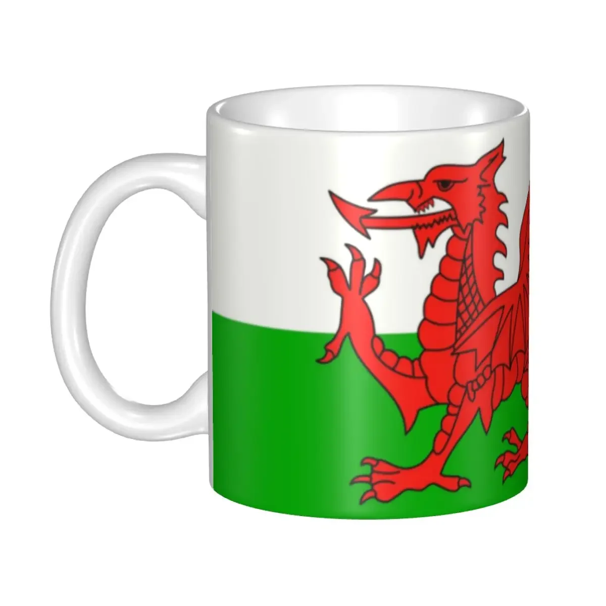 

Wales Flag Mug Personalized Welsh Red Dragon Ceramic Coffee Mug Creative Present Men Women Outdoor Work Camping Cup