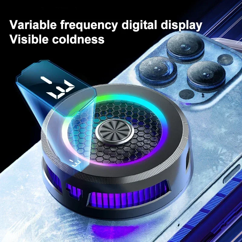 15W Ultra Chill Phone Cooler with Ice Generation Technology, Magnetic & Clip-on Design