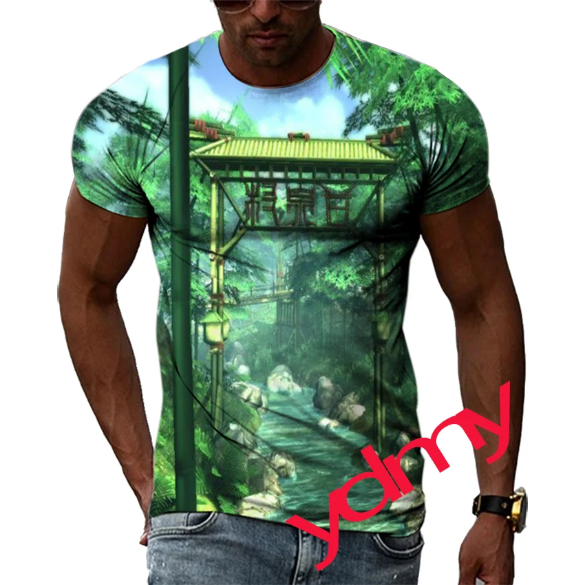 

Футболка мужская с 3D-принтом в стиле хип-хоп