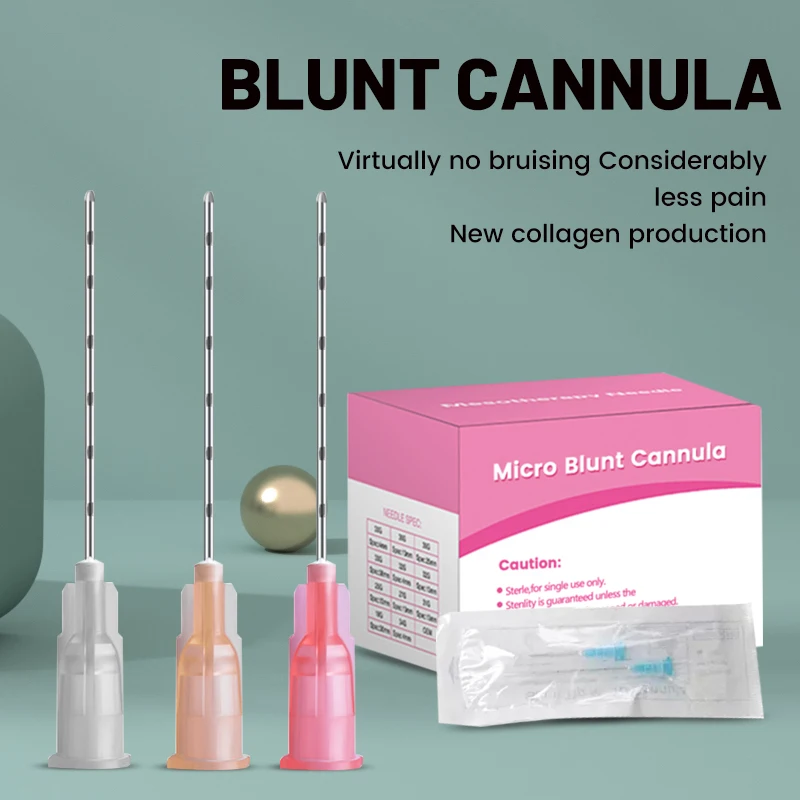 Micro Cannula Disposable Blunt Tip Needle 18G 21G 22G 23G 25G 27G 30G Plain Ends Notched ForHya Lur OnicAcid hot sale 10pcs 18g 21g 23g 27g 30g disposable puncture needle hyaluronic acid facial body filler ce micro blunt tip cannula