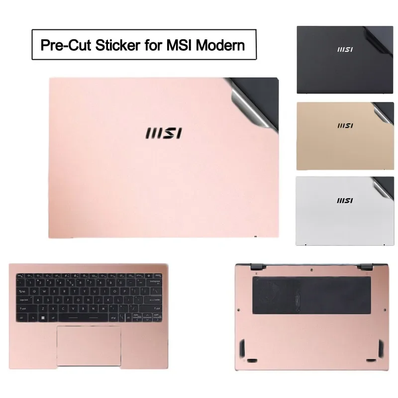 Anti Risco Pré-cortado Adesivo de Vinil Portátil Pele Protetora Capa de Filme para Msi 14.6 15.6 Série 14 B13m C13m Moderno 15