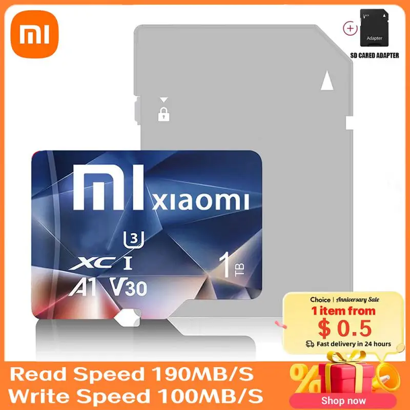 Xiaomi Ssd Scheda Sd Da 512Gb 16Gb 32Gb 64Gb 256Gb 512Gb 1Tb Class10 Scheda Di Memoria Flash Micro Tf Sd Ad Alta Velocità Per Fotocamera Del Telefono