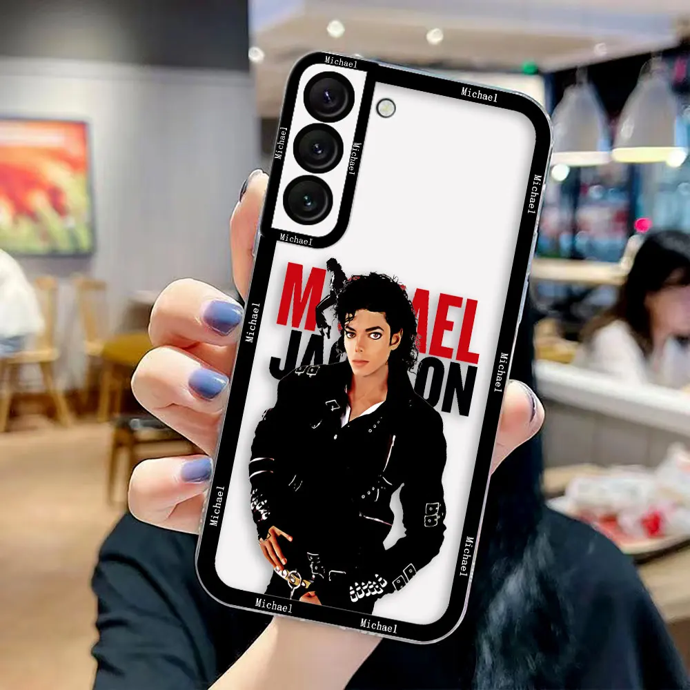 Crystal Clear Phone Case with Michael Jackson Dancer Design