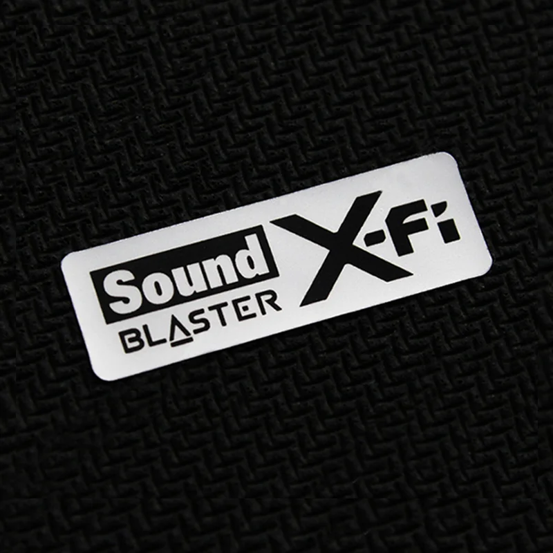 Originale Innovativo Effetto Sonoro Sound Blaster X-Fi Audio Decodifica Etichetta Adesiva Logo