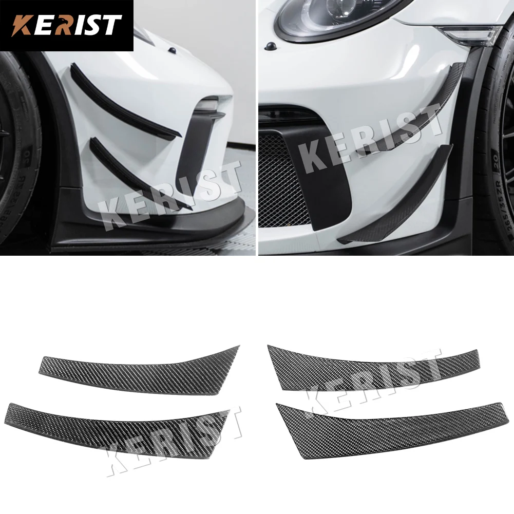 Spaccalegna Per Paraurti Anteriore In Fibra Di Carbonio Per Porsche 911 Gt3 Rs 2016-2019