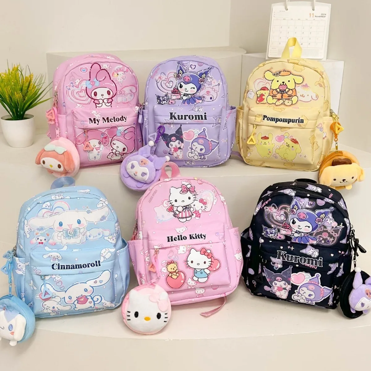Children's backpack, cartoon backpack, girls' backpack, cute cat backpack, kindergarten backpack 1