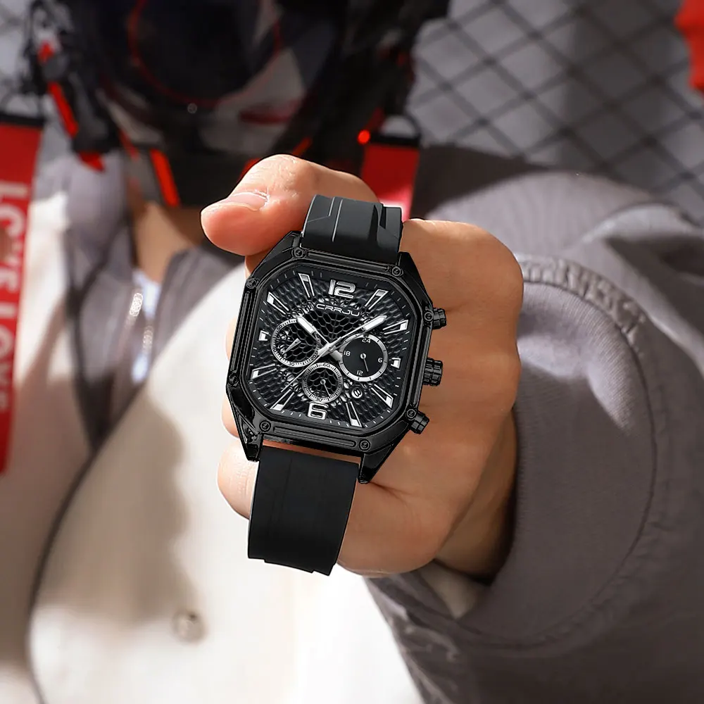 Luxe sport quartz polshorloge voor heren, kleurrijk multifunctioneel, vierkant type met automatische datum_voghion.com