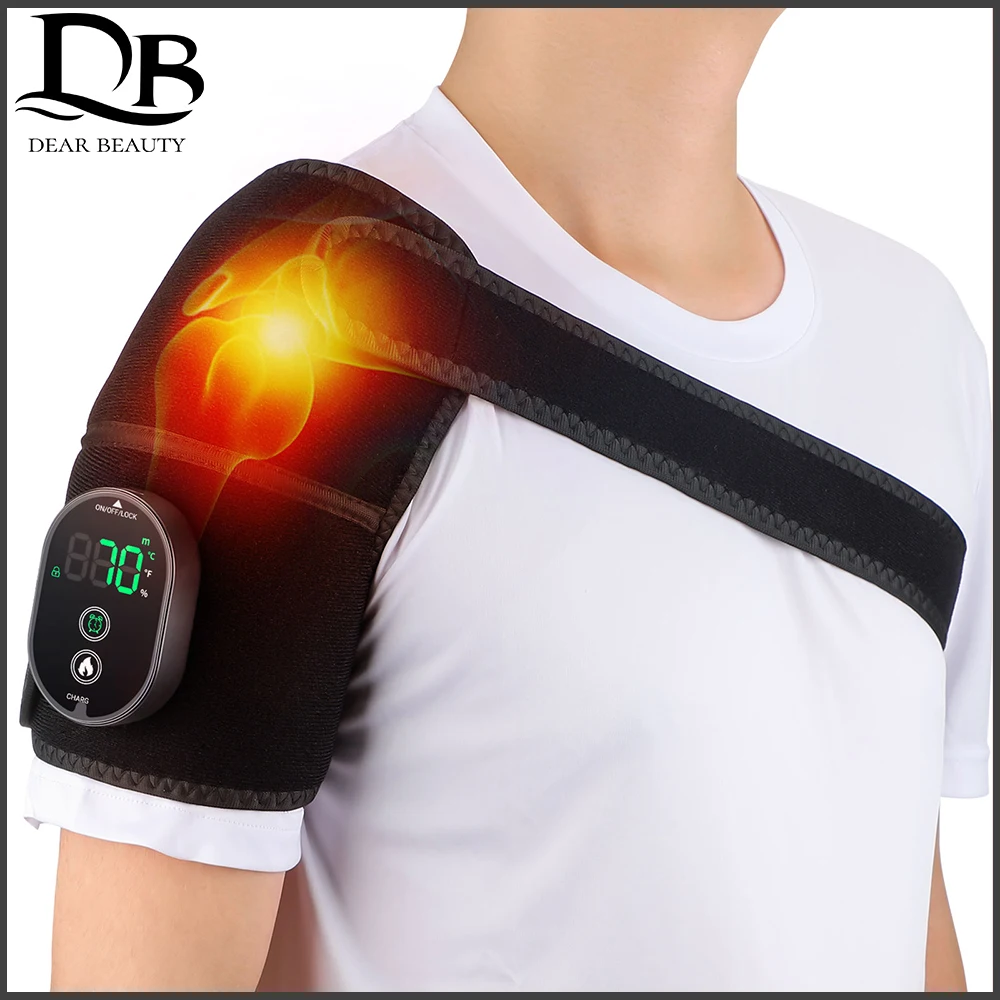 

Wireless Heating Knee Brace Multifunctional Heated Shoulder and Elbow Hot Compress Device 6-speed Keep Warm USB Charging