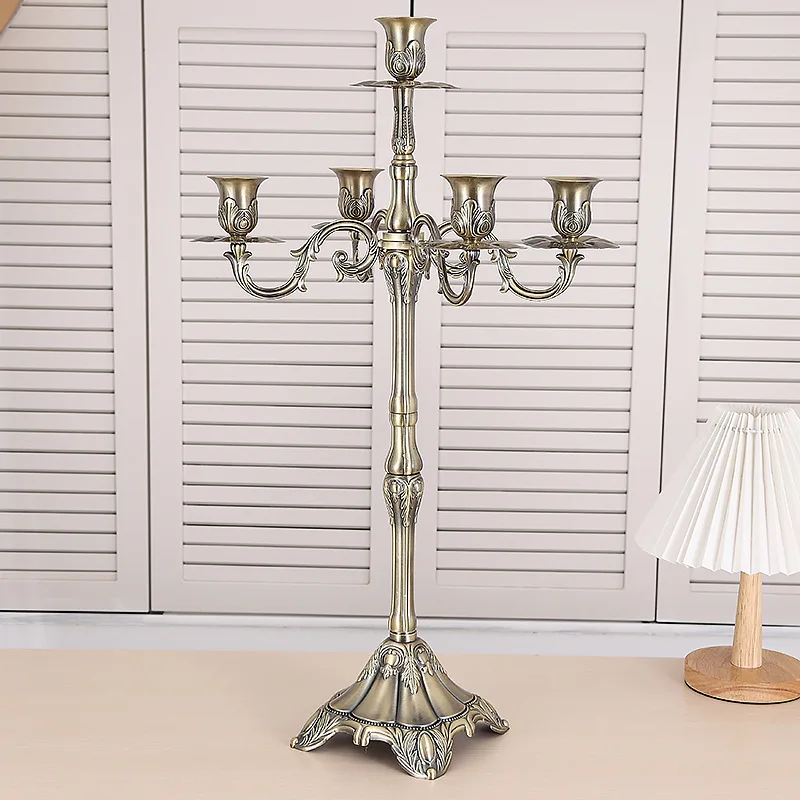 

Модные Бронзовые Подсвечники H65cm 5arm, металлические подсвечники, домашние декоративные подсвечники для комнаты ZT044b