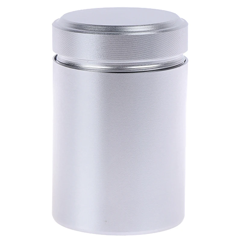 1x Airtight Container Aluminum Herb Stash Metal Sealed Can Tea Jar