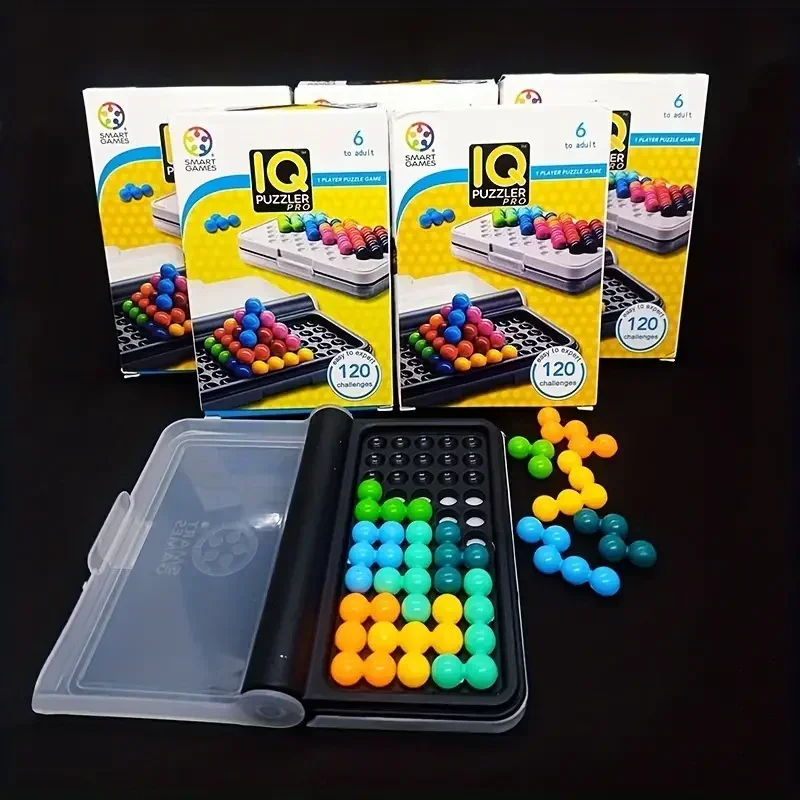 3D 120 Challenges IQ Puzzler Pro a Travel Game for Kids and Adults a Cognitive Skill-Building Brain Game Montessori Toys Kids 6