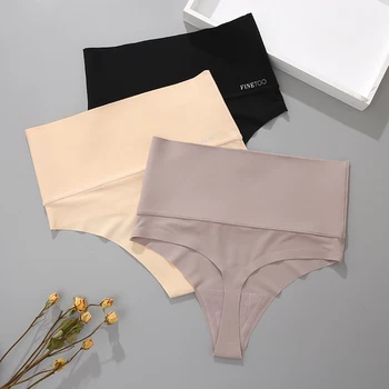 Nuove mutandine da donna senza soluzione di continuità a vita alta perizoma addome slip per il sollevamento dell'anca pantaloni modellanti per il corpo taglie forti biancheria intima traspirante donna S-XL 1